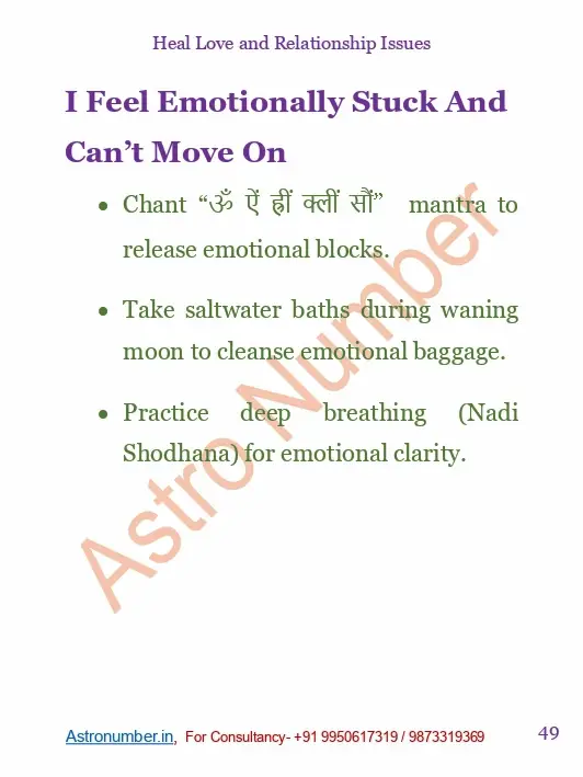 Heal Love and Relationship Issues Vedic Remedy